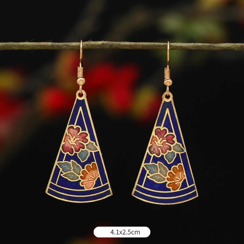 Alloy Copper Lotus Butterfly Drop Earrings for Spiritual Enlightenment - Image 11