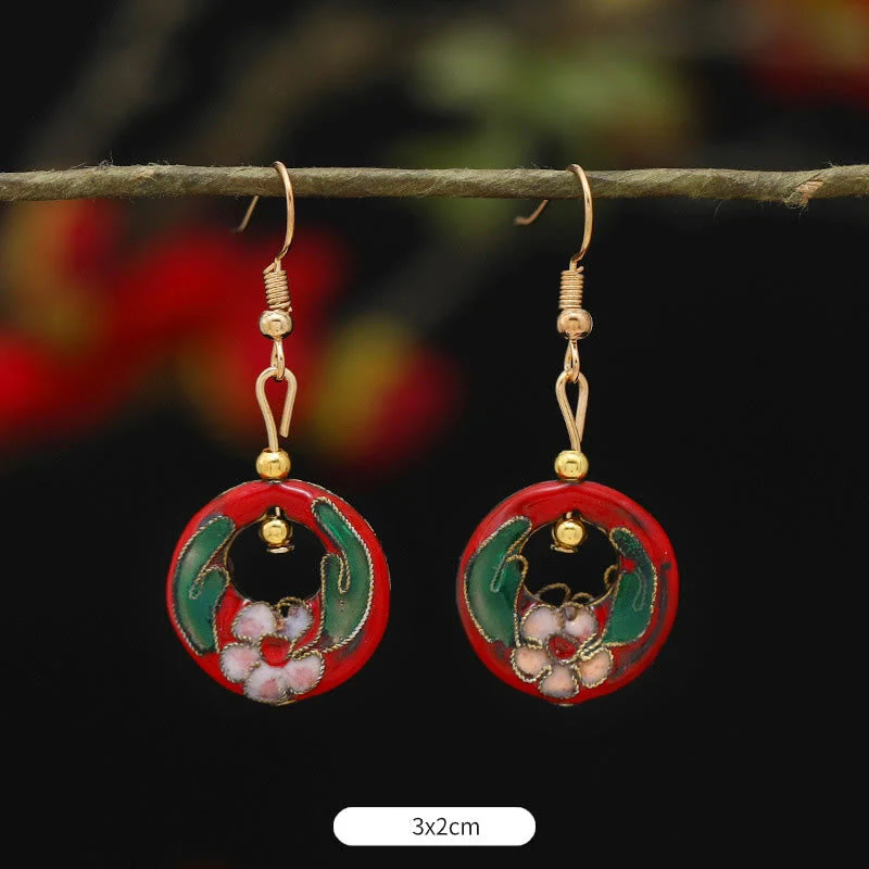 Alloy Copper Lotus Butterfly Drop Earrings for Spiritual Enlightenment - Image 15