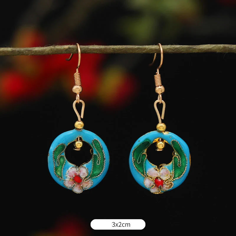 Alloy Copper Lotus Butterfly Drop Earrings for Spiritual Enlightenment - Image 17