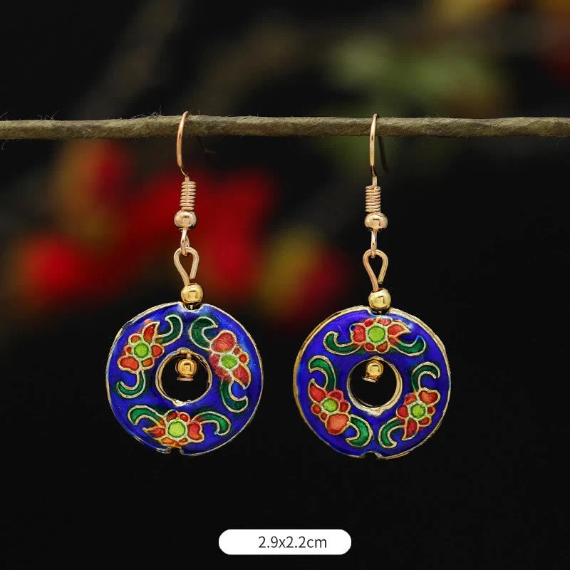 Alloy Copper Lotus Butterfly Drop Earrings for Spiritual Enlightenment - Image 20