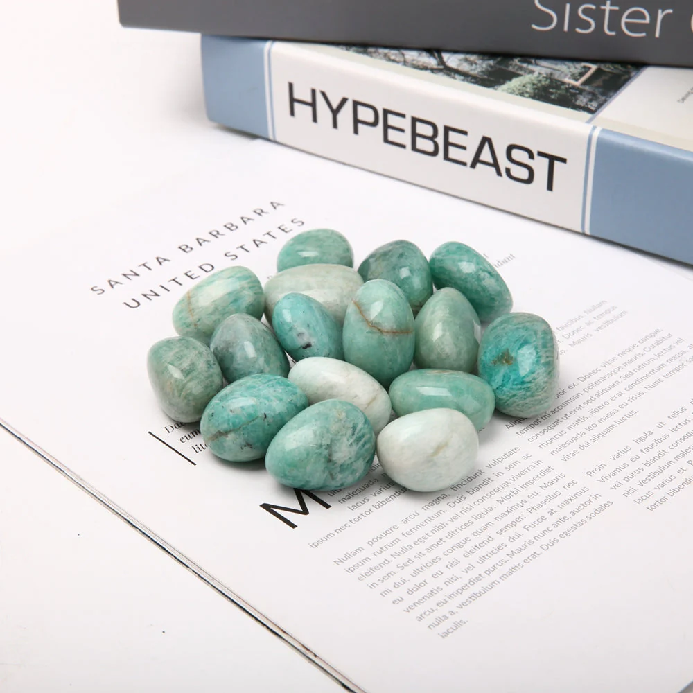 Amazonite Tumbled Polished Stones 2.5-3.5cm 0.5kg Bag - Image 4