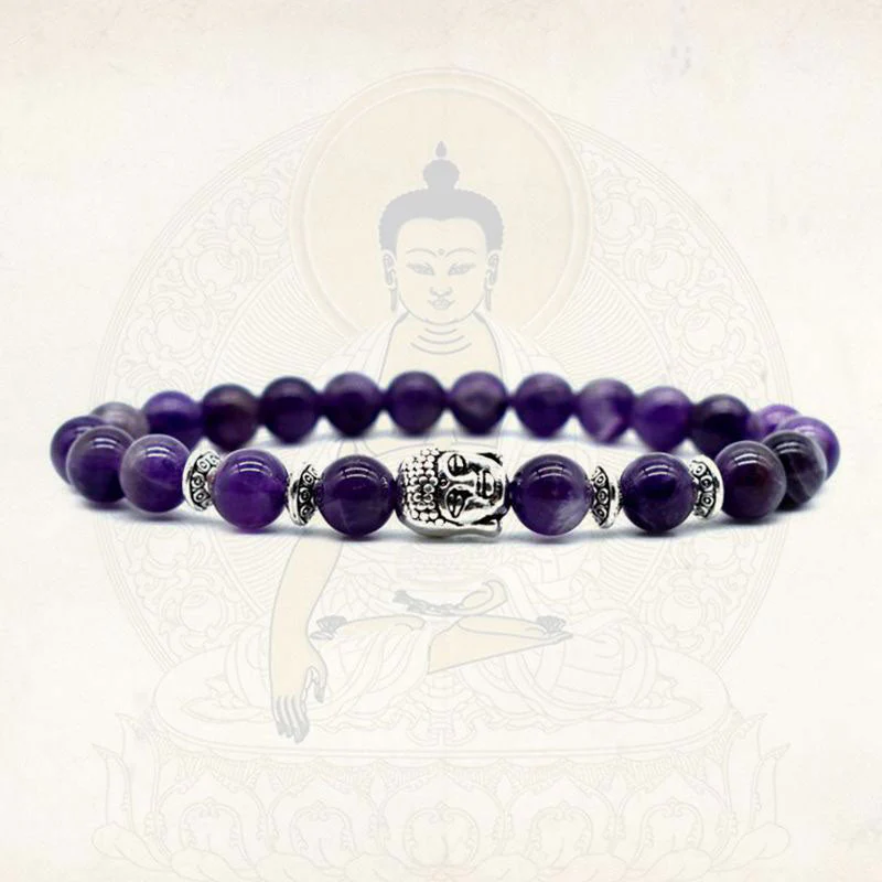8mm Amethyst Love Healing Bracelet for Spiritual Balance - Image 3