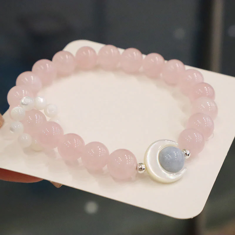 925 Sterling Silver Amethyst Crescent Moon Healing Bracelet - Image 12