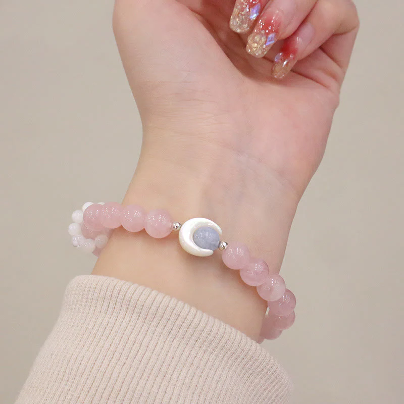 925 Sterling Silver Amethyst Crescent Moon Healing Bracelet - Image 13