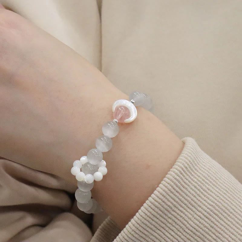925 Sterling Silver Amethyst Crescent Moon Healing Bracelet - Image 16