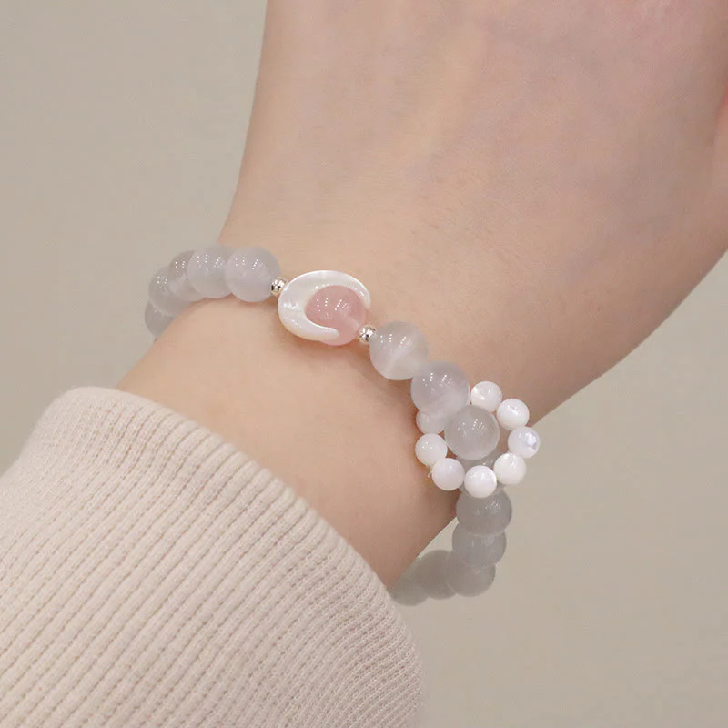 925 Sterling Silver Amethyst Crescent Moon Healing Bracelet - Image 17