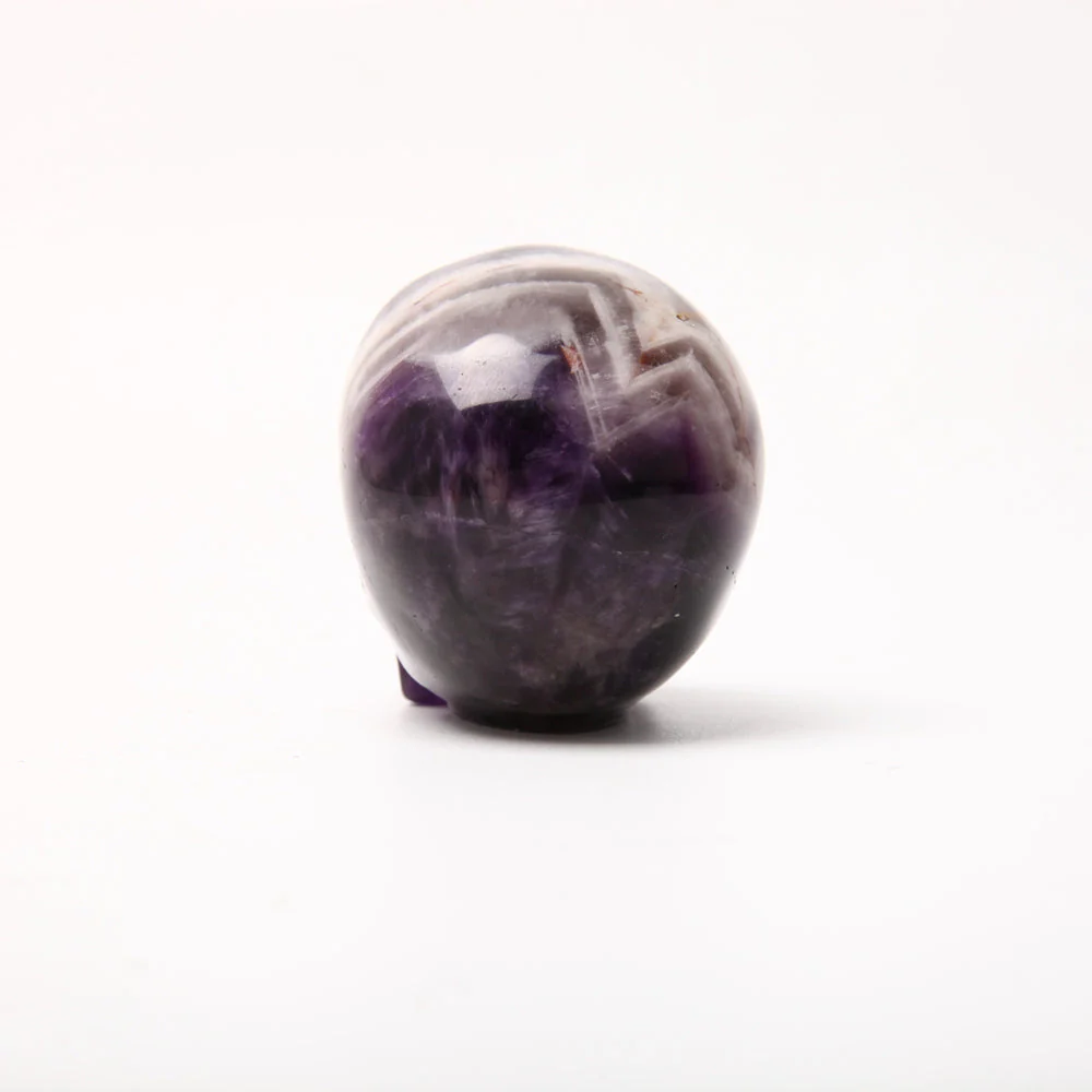 3.5 inch Dream Amethyst Crystal Carving Skull - Image 4