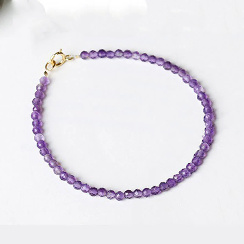 3mm Amethyst Spiritual Awareness Bracelet - Image 4