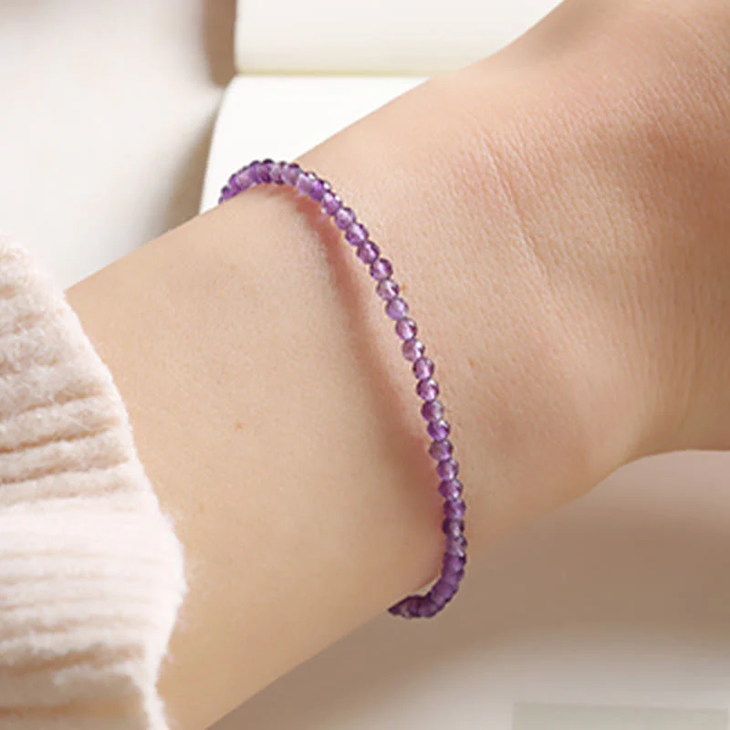 3mm Amethyst Spiritual Awareness Bracelet - Image 5