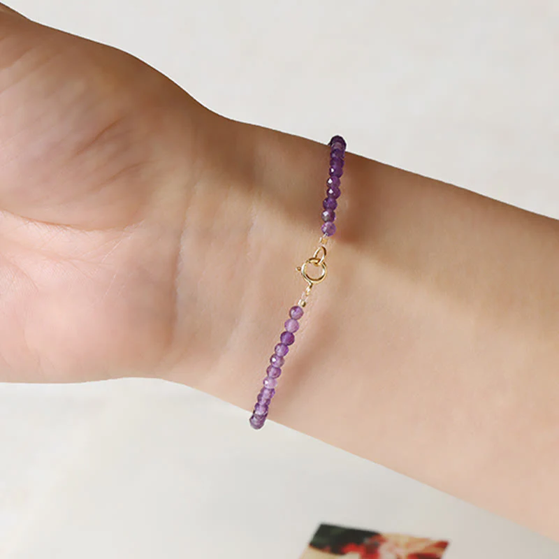 3mm Amethyst Spiritual Awareness Bracelet - Image 6