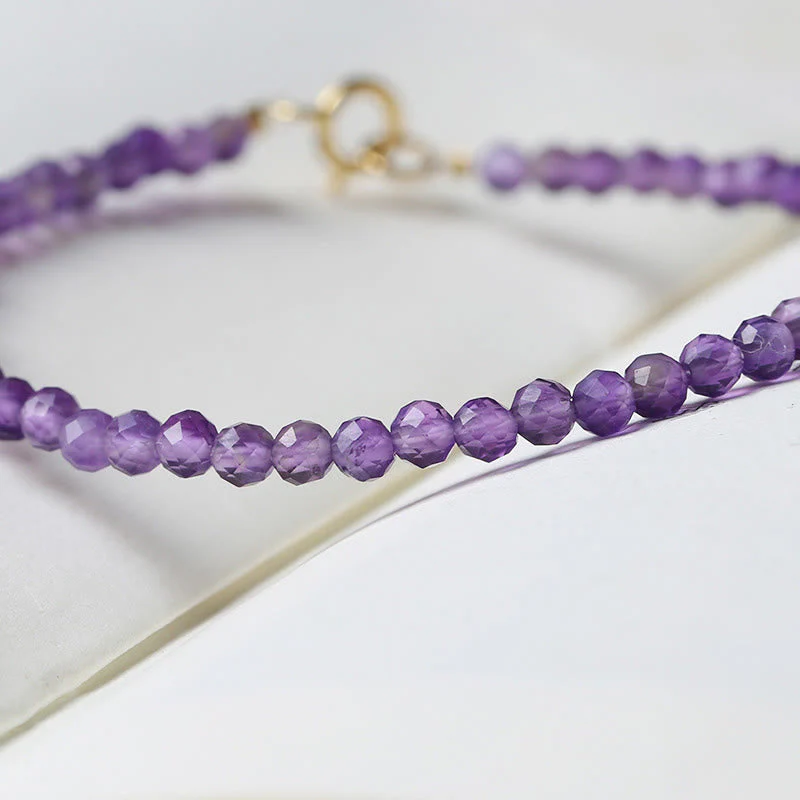 3mm Amethyst Spiritual Awareness Bracelet - Image 9
