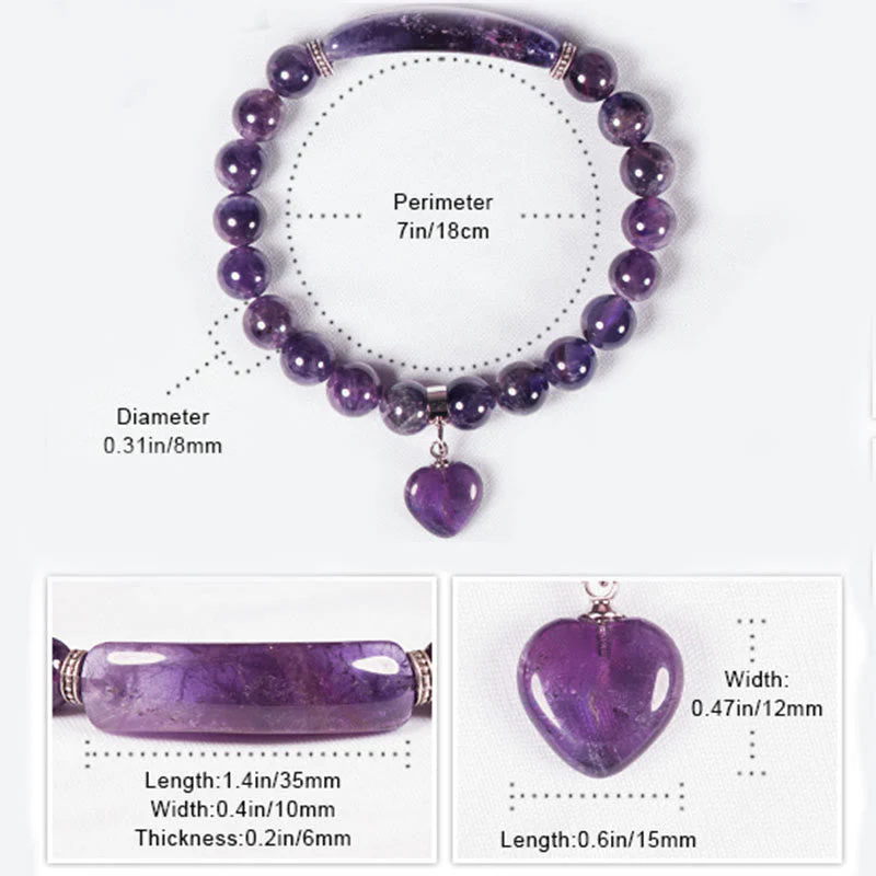 Amethyst Jewelry Bundle with Bracelet, Anklet & Necklace Set - Image 5