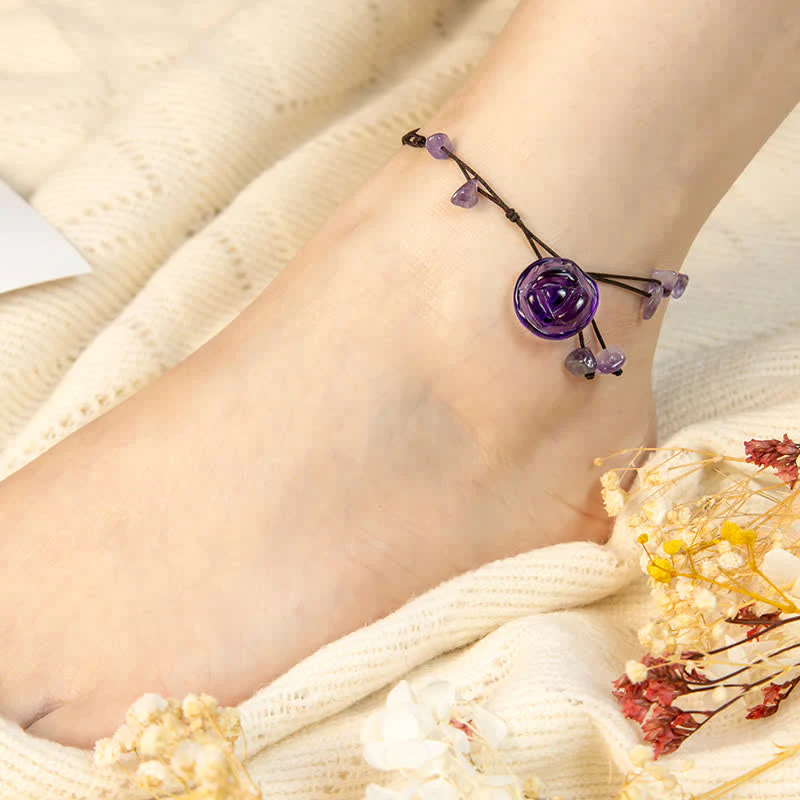 Amethyst Jewelry Bundle with Bracelet, Anklet & Necklace Set - Image 7