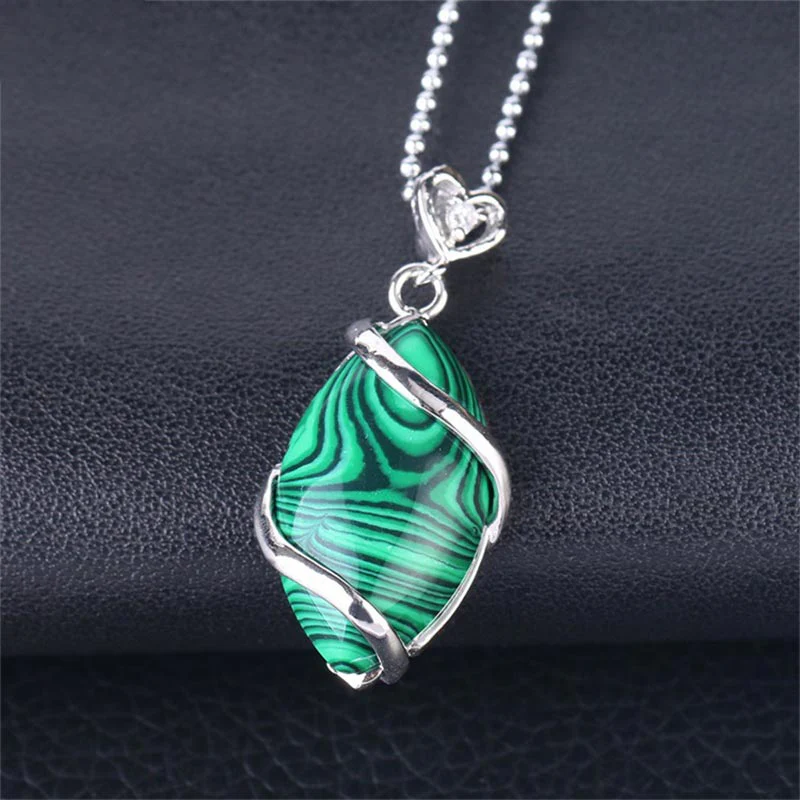 Amethyst Necklace with Natural Marquise Crystal Pendant - Image 12