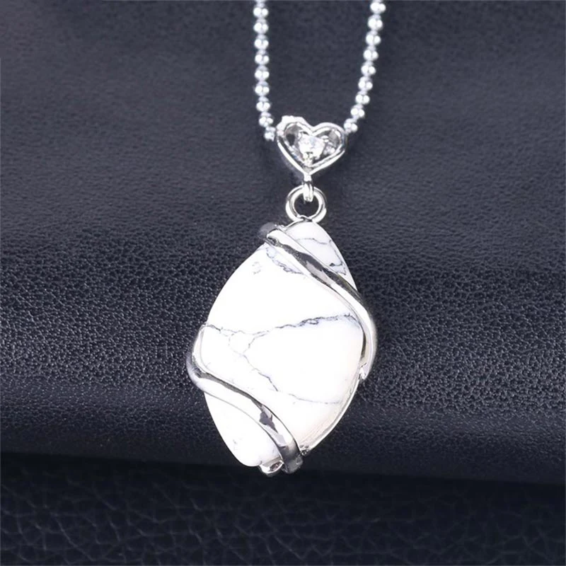 Amethyst Necklace with Natural Marquise Crystal Pendant - Image 6