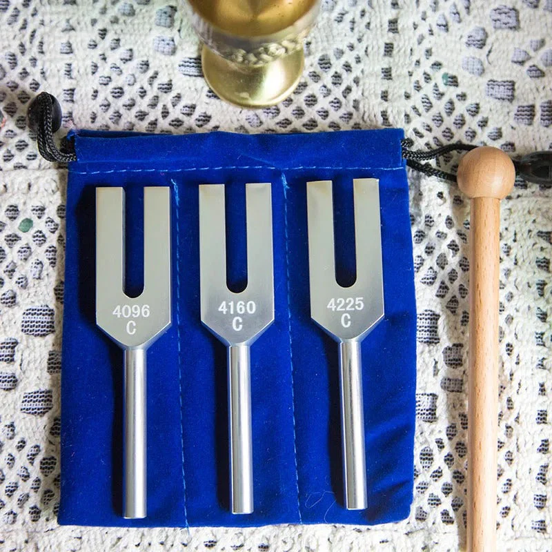 Angel Tuning Forks - 4096 Hz, 4160 Hz & 4225 Hz Tuning Fork Set for Healing Therapy - Image 4
