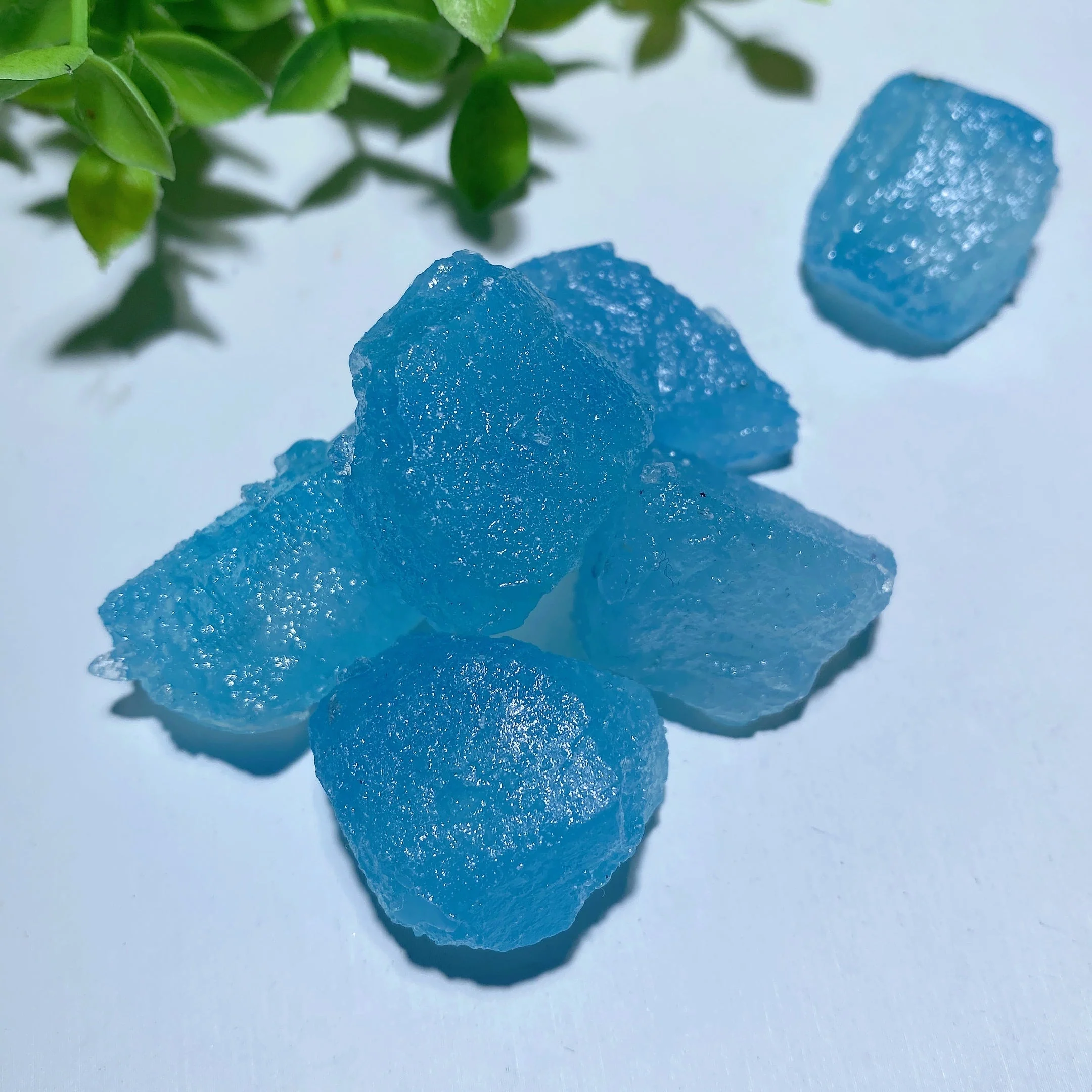 100g Aquamarine Raw Crystal Chunks 20-40mm Healing Stones