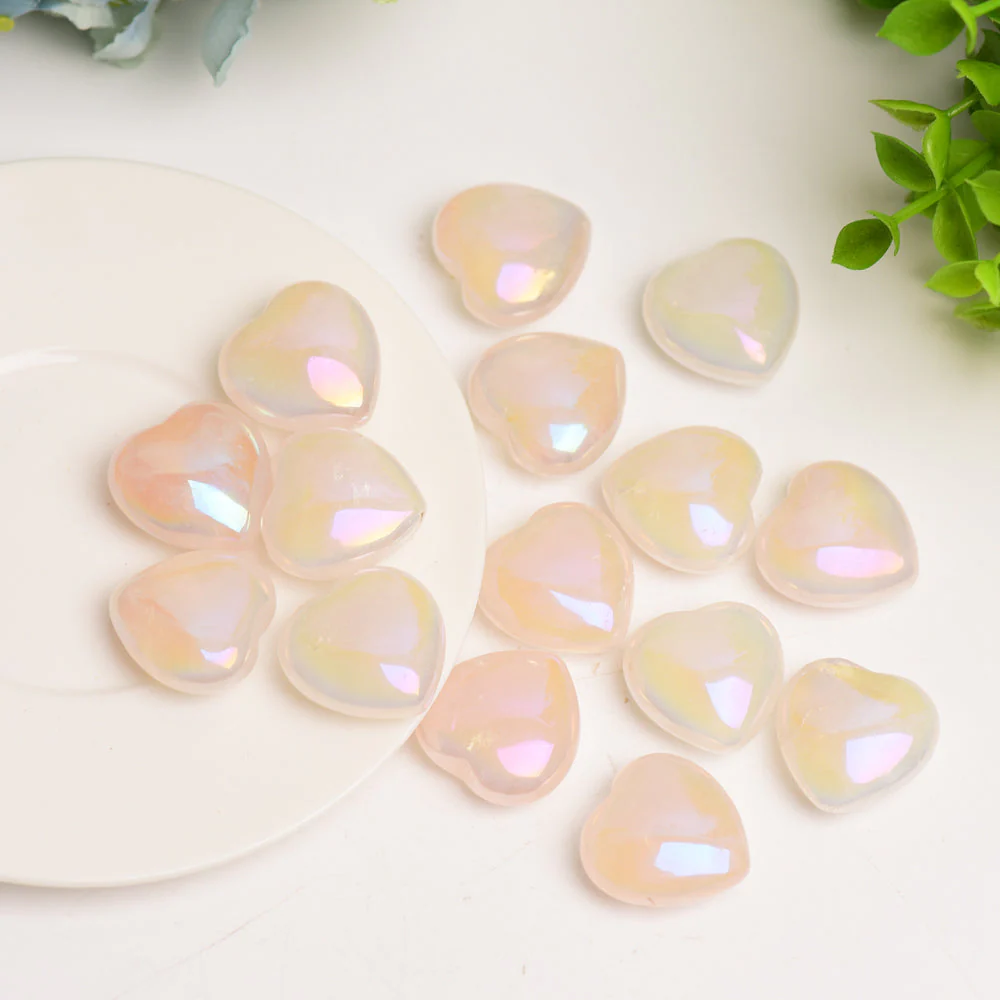 1-inch Aura Crystal Heart Carving for Healing & Meditation - Image 2