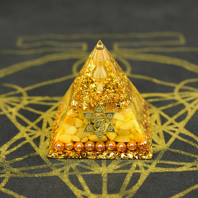 Aura Orgone Aventurine Pyramid - Image 3