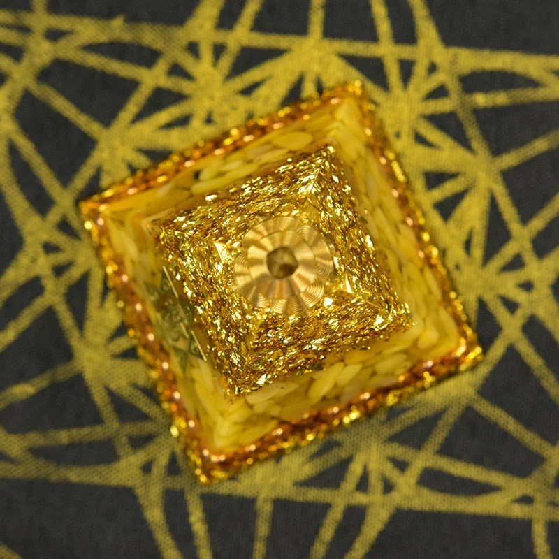 Aura Orgone Aventurine Pyramid - Image 4