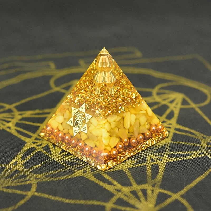 Aura Orgone Aventurine Pyramid - Image 6