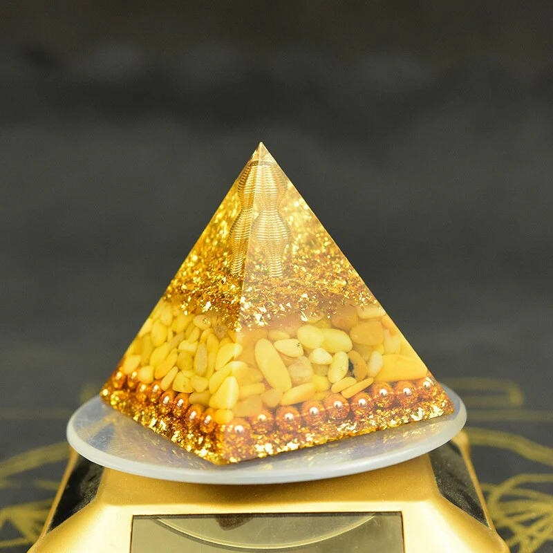 Aura Orgone Aventurine Pyramid - Image 7