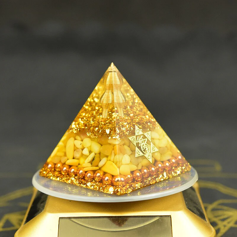 Aura Orgone Aventurine Pyramid - Image 8