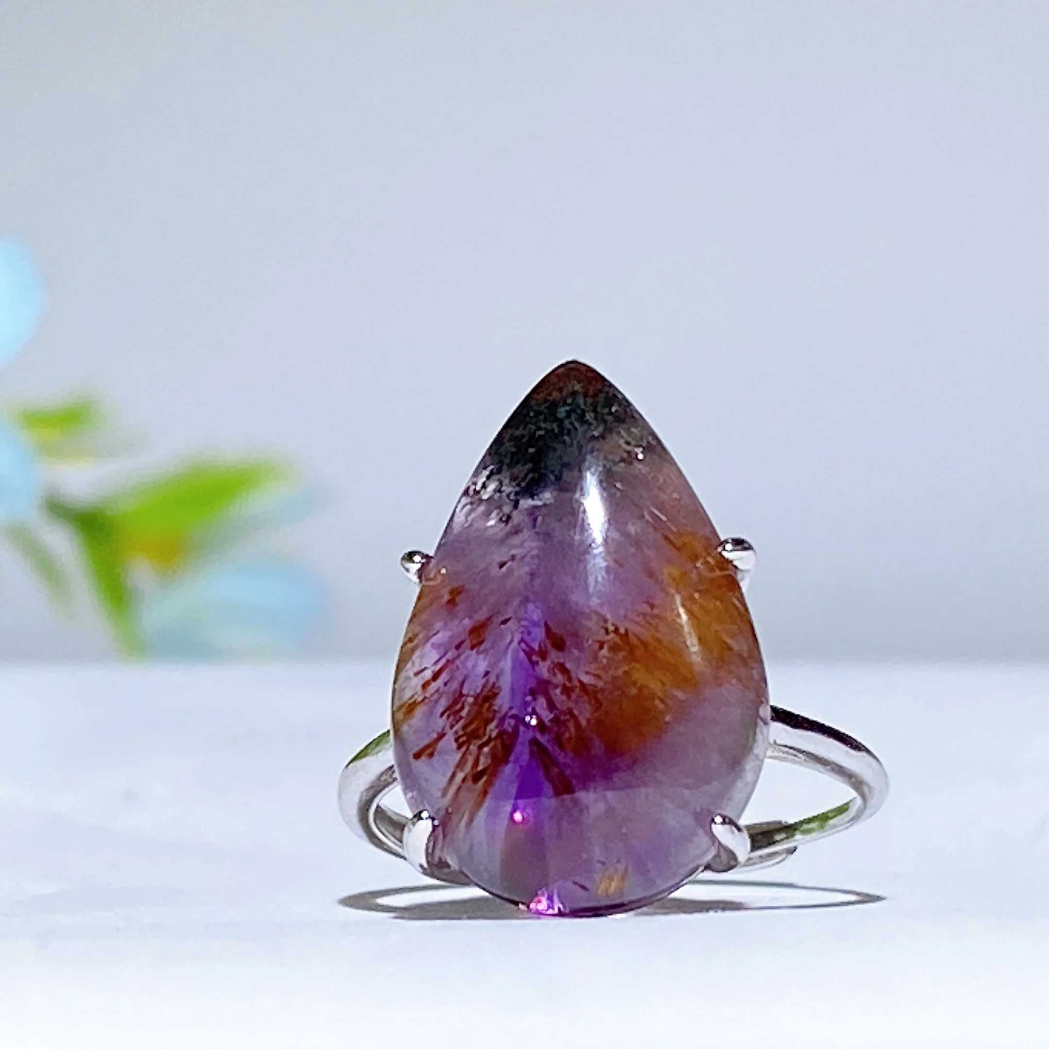 17-20mm Auralite 23 Sterling Silver Spiritual Ring - Image 4