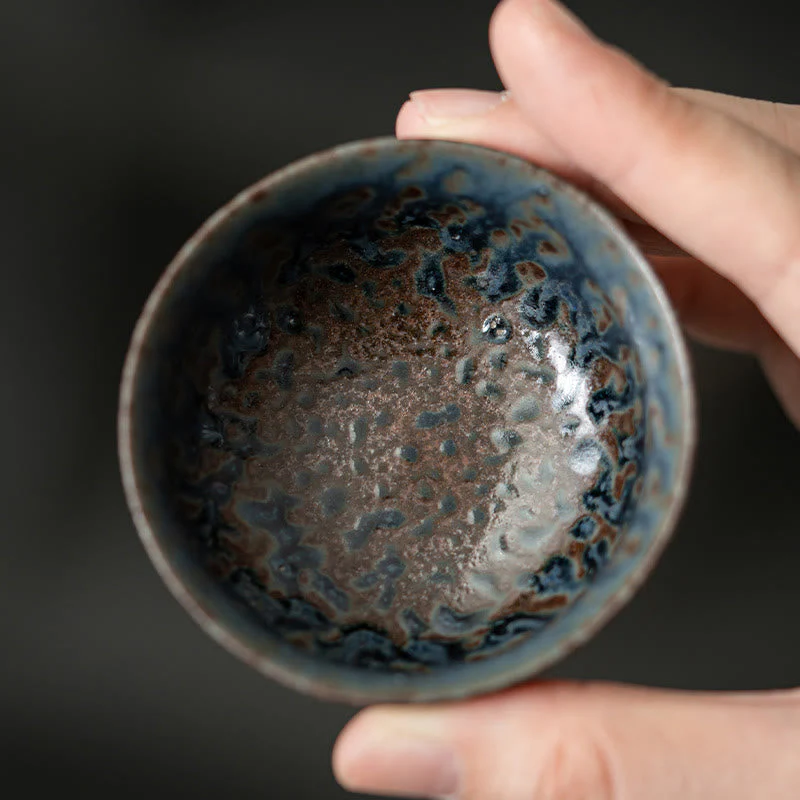 60ml Vintage Auspicious Clouds Ceramic Teacup for Tea Ceremony - Image 10