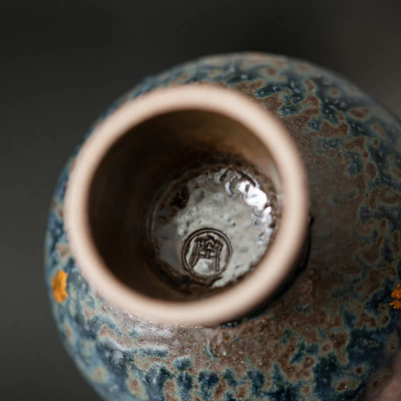 60ml Vintage Auspicious Clouds Ceramic Teacup for Tea Ceremony - Image 11