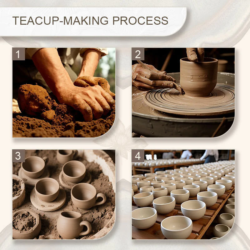 60ml Vintage Auspicious Clouds Ceramic Teacup for Tea Ceremony - Image 6