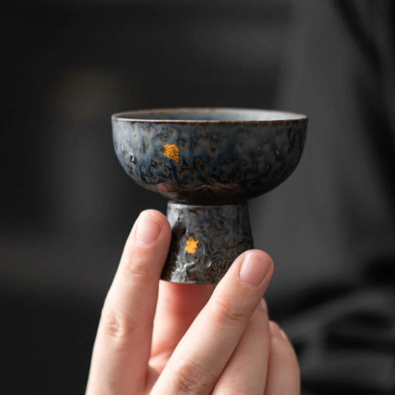 60ml Vintage Auspicious Clouds Ceramic Teacup for Tea Ceremony - Image 9