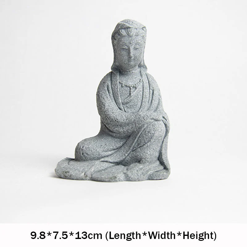 Sandstone Avalokitesvara Buddha Statue for Home Blessing - Image 12