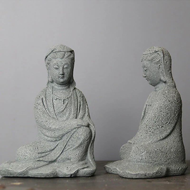 Sandstone Avalokitesvara Buddha Statue for Home Blessing - Image 14