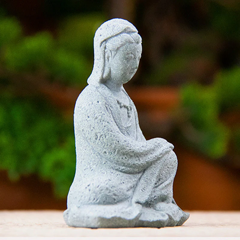 Sandstone Avalokitesvara Buddha Statue for Home Blessing - Image 15