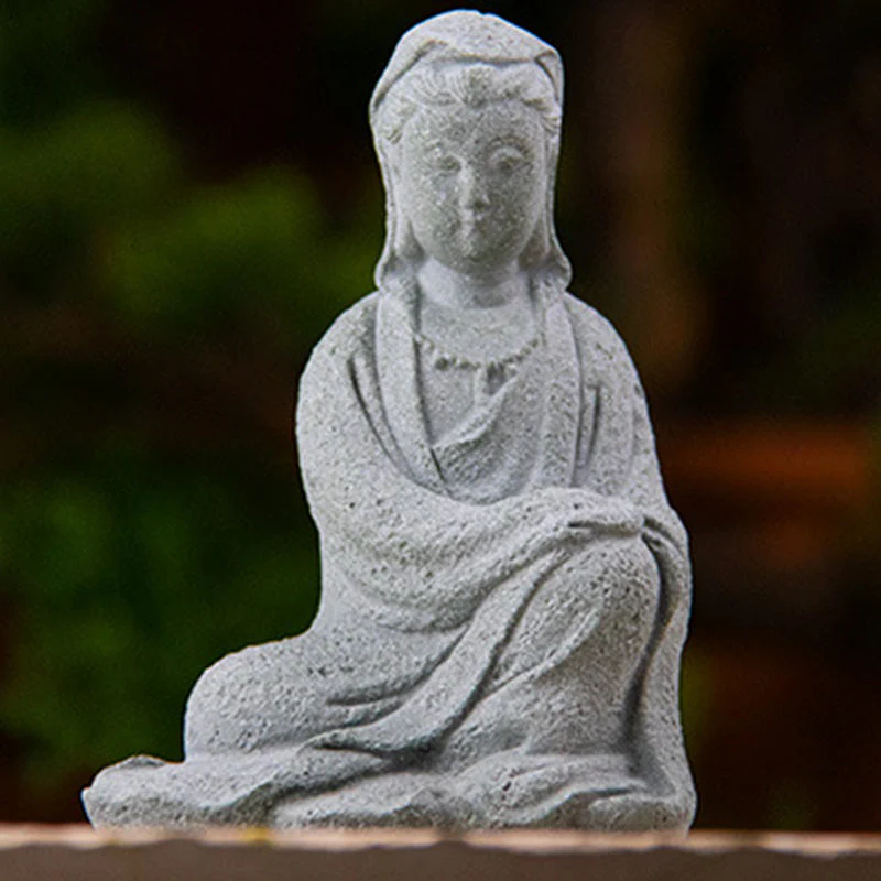 Sandstone Avalokitesvara Buddha Statue for Home Blessing - Image 17