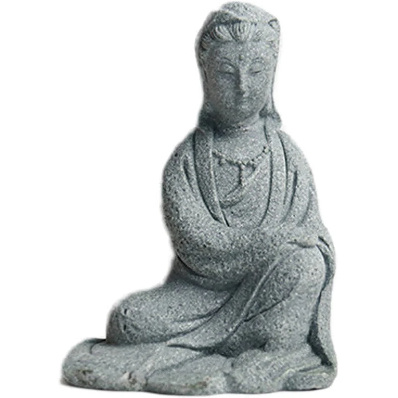 Sandstone Avalokitesvara Buddha Statue for Home Blessing - Image 18