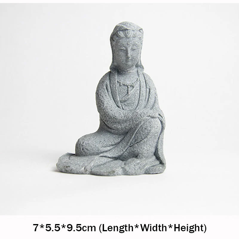 Sandstone Avalokitesvara Buddha Statue for Home Blessing - Image 6