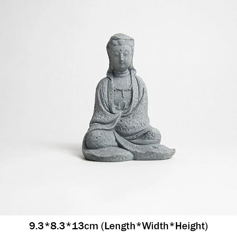 Sandstone Avalokitesvara Buddha Statue for Home Blessing - Image 9