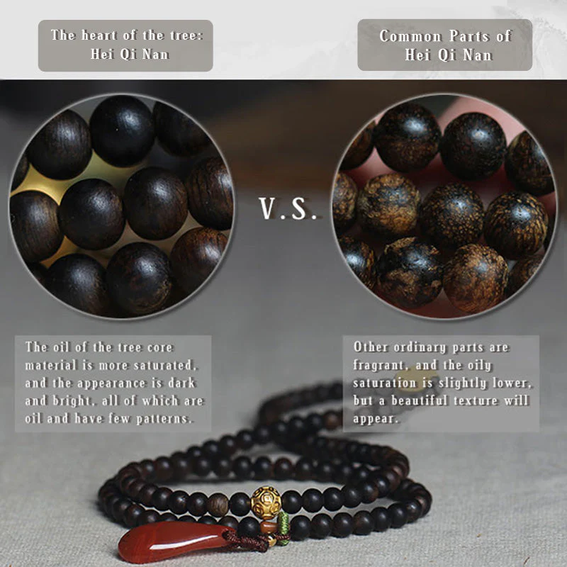 Balance Agarwood Wood Mala Bracelet | 5mm Meditation Beads - Image 13