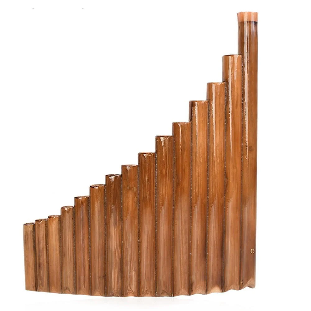 15 Pipe Bamboo G Key Pan Flute Traditional Instrument - Image 4