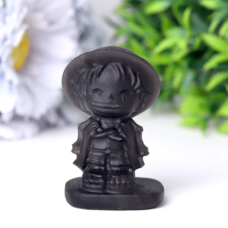 2.5 Inch Black Obsidian Spiritual Crystal Figurine - Image 2