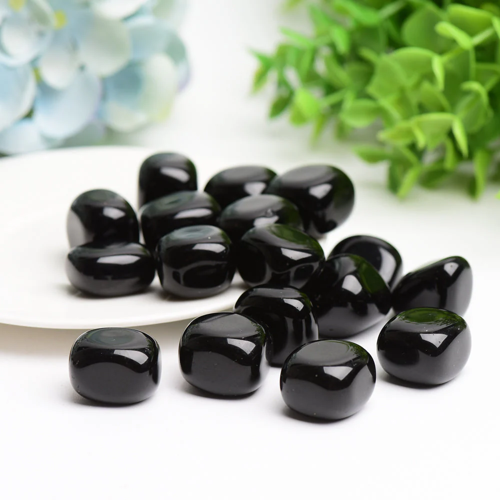 Black Obsidian 2cm Tumbled Crystal for Healing Energy - Image 3