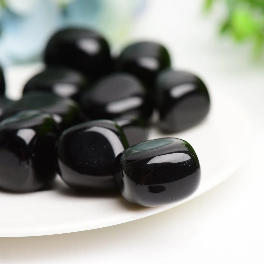Black Obsidian 2cm Tumbled Crystal for Healing Energy - Image 4