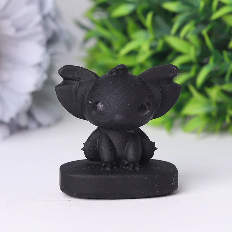 2-inch Black Obsidian Crystal Animal Carvings - Image 18