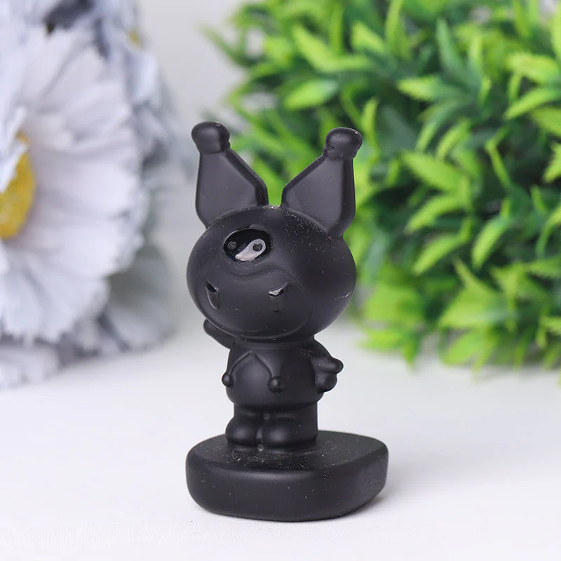 2-inch Black Obsidian Crystal Animal Carvings - Image 24