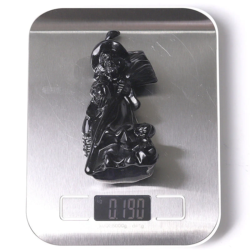 4.5 Inch Black Obsidian Witch Crystal Figurine for Protection - Image 7