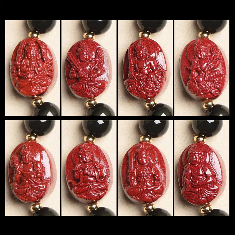 8mm Black Obsidian Chinese Zodiac Purification Bracelet - Image 34