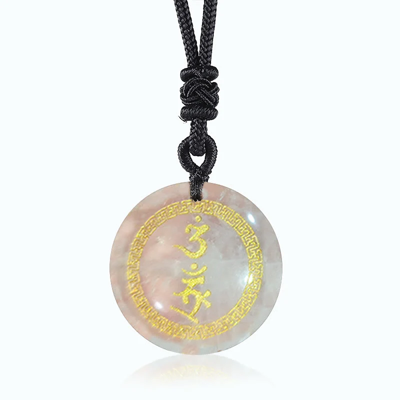 Black Obsidian Protection Necklace | Swastika Vajra Pendant - Image 4
