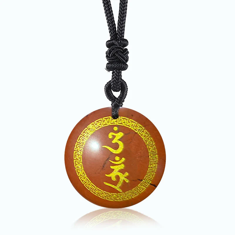 Black Obsidian Protection Necklace | Swastika Vajra Pendant - Image 6